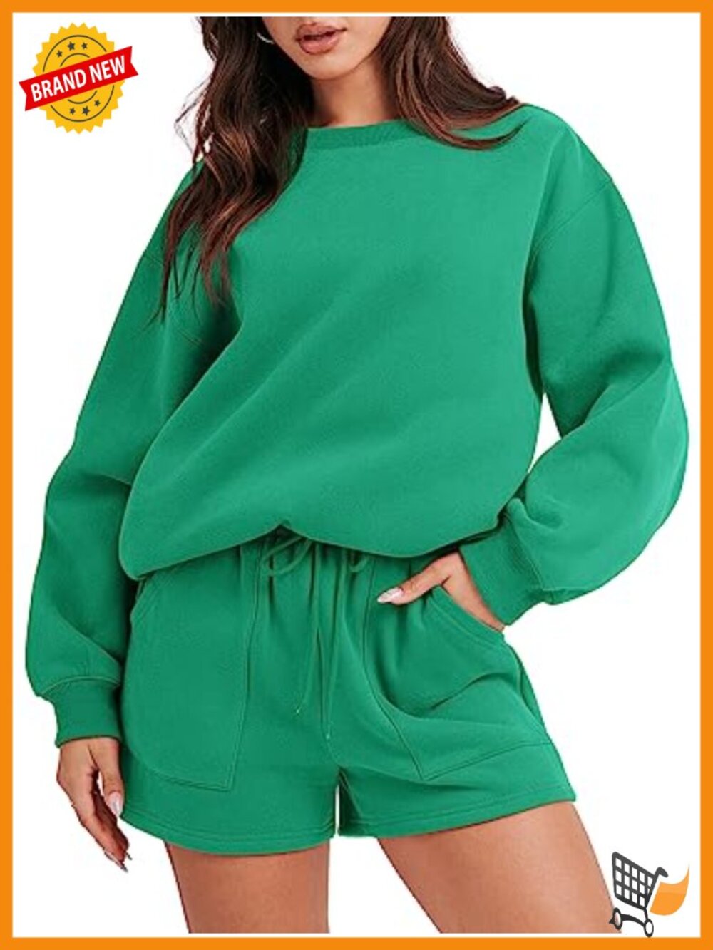 Women Two Piece Lounge Sets Sweatshirt Shorts